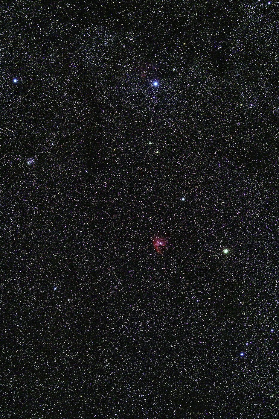 Hmlovina NGC 281 v súhvezdí Kasiopeja. Autor: M. Urbanik, Krajská hvezdáreň v Žiline
